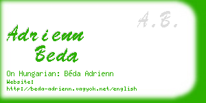 adrienn beda business card
